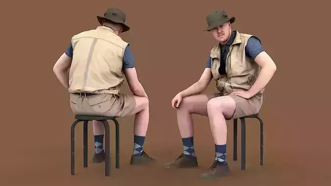 Boy scout 3D model