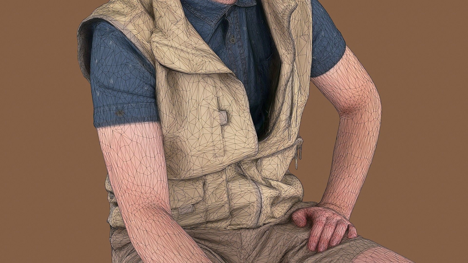 Boy scout 3D model_10