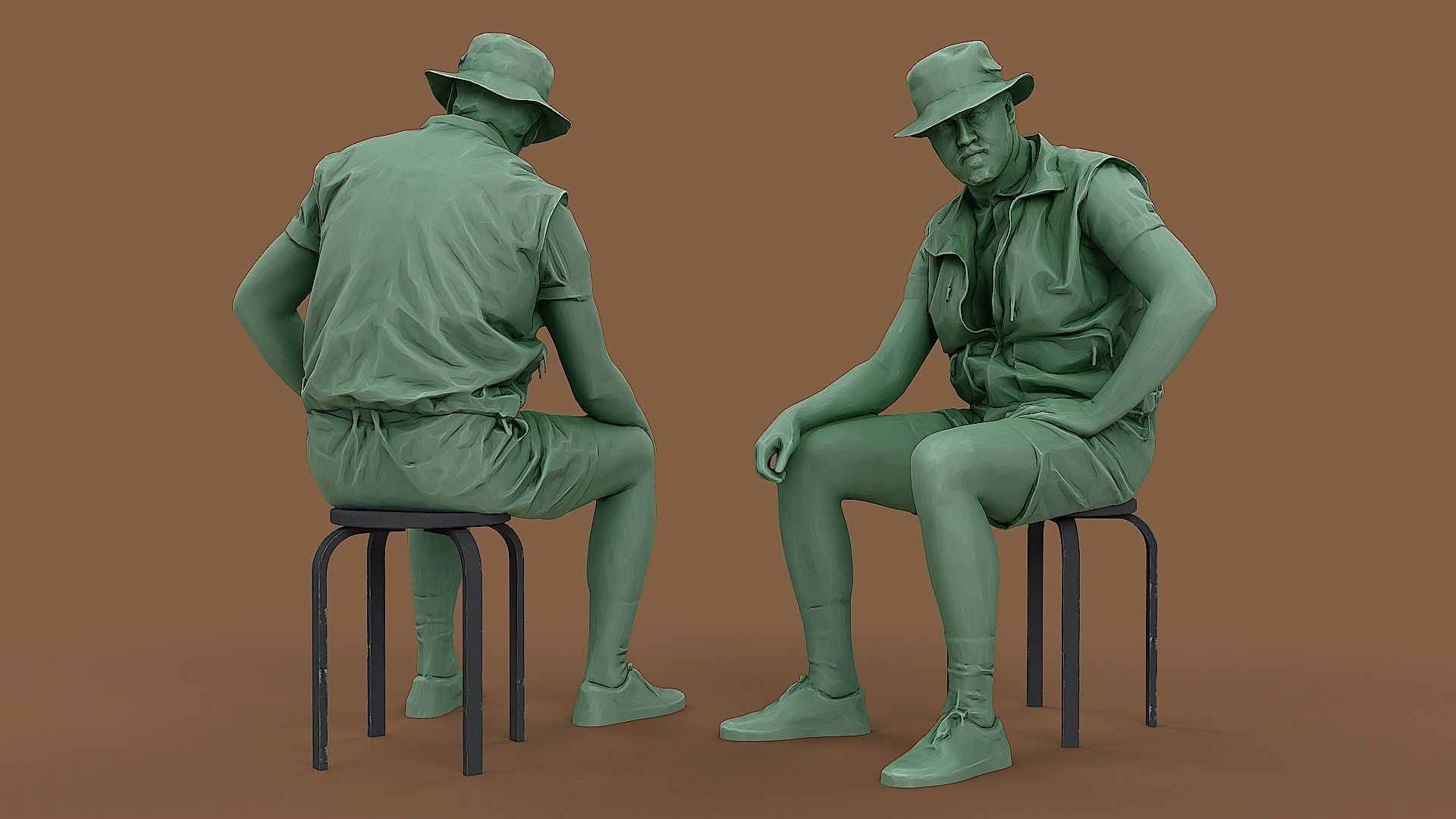 Boy scout 3D model_2