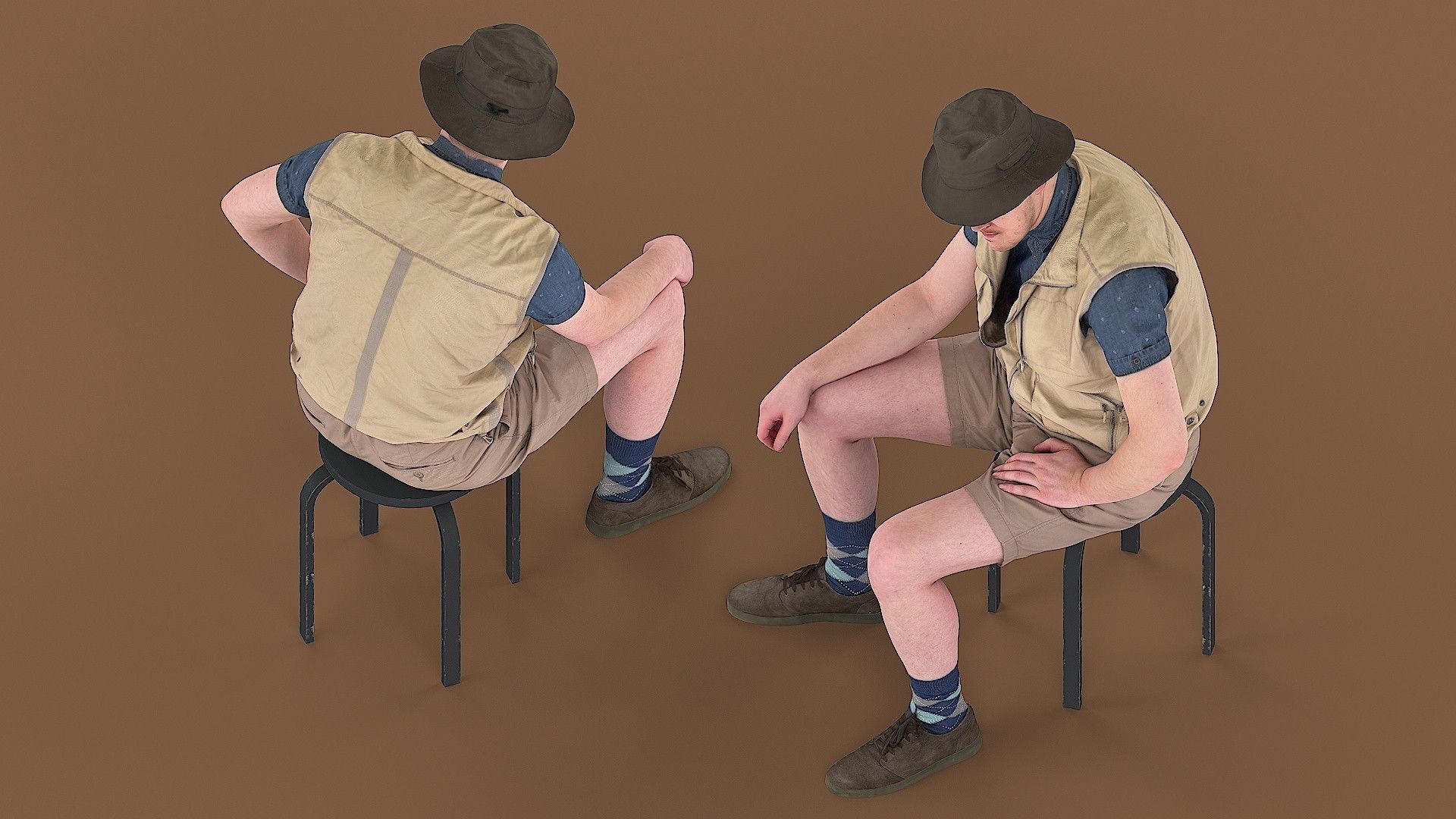 Boy scout 3D model_5