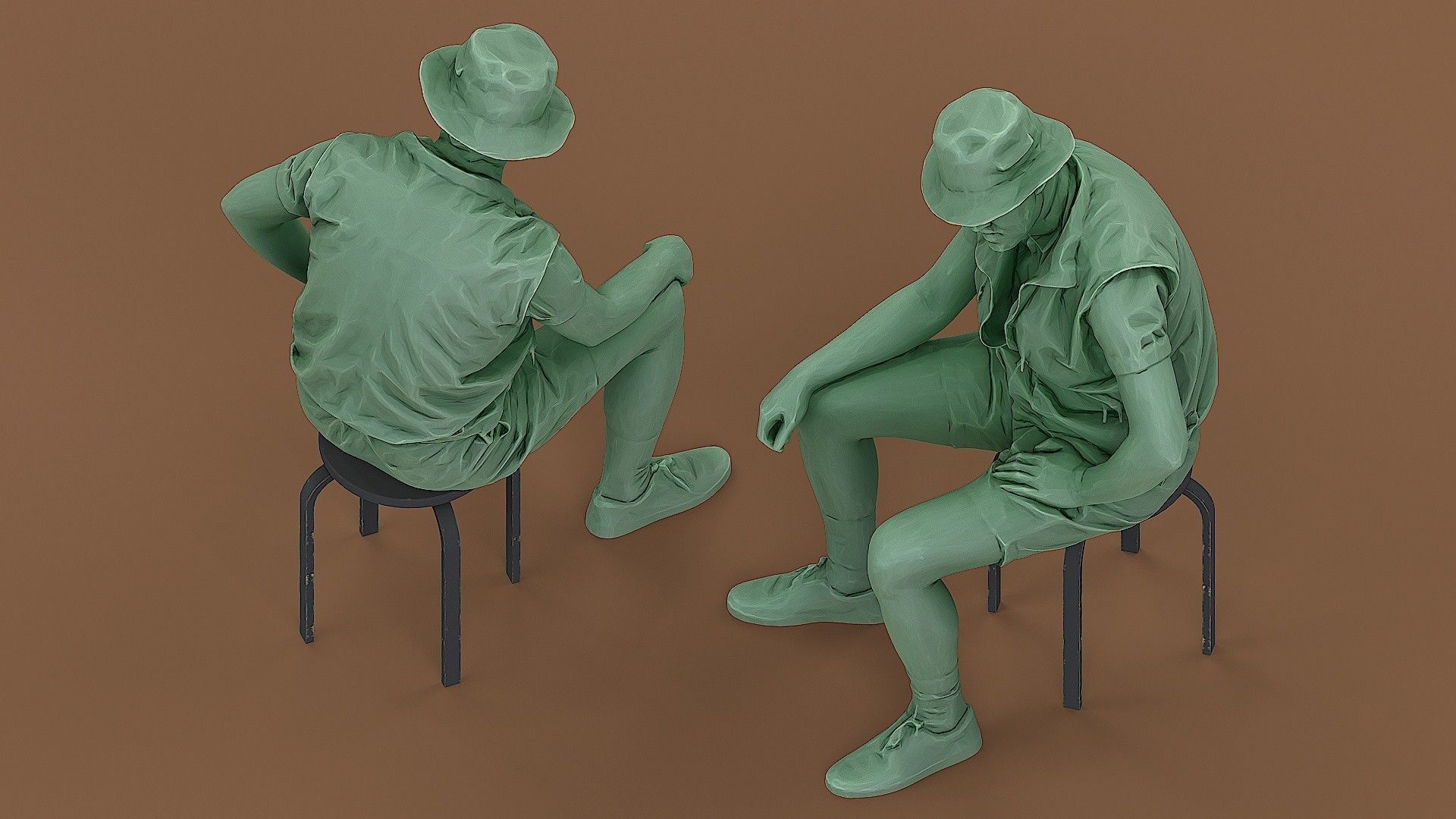 Boy scout 3D model_6