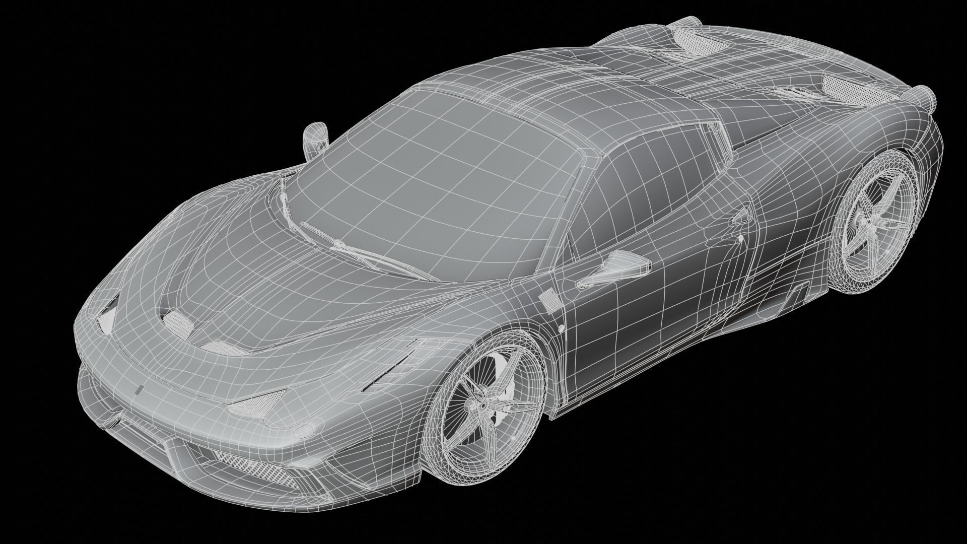 Ferrari 458 Speciale Cabrio 3D model_3