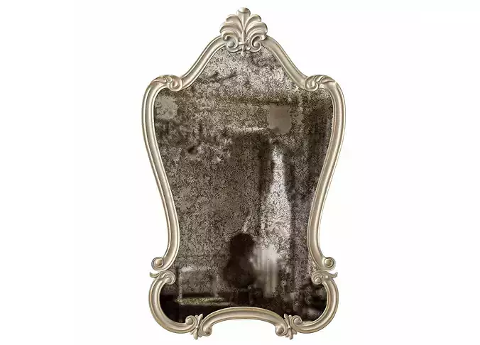 Walton Hall Antique White Mirror