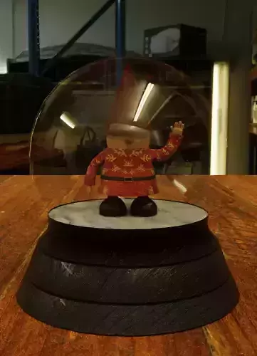 Gnome In Snow Globe