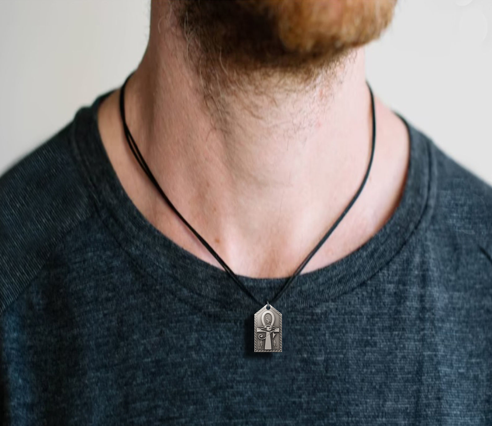 Ankh Cross Pendant Ancient Necklaces Pharaonic Egypt jewelry 3D print model_10