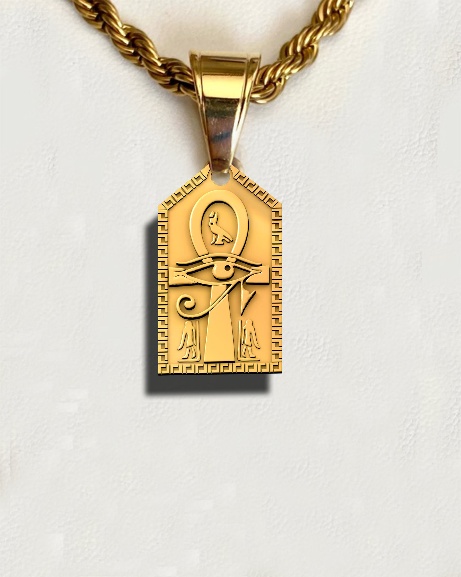 Ankh Cross Pendant Ancient Necklaces Pharaonic Egypt jewelry 3D print model_4