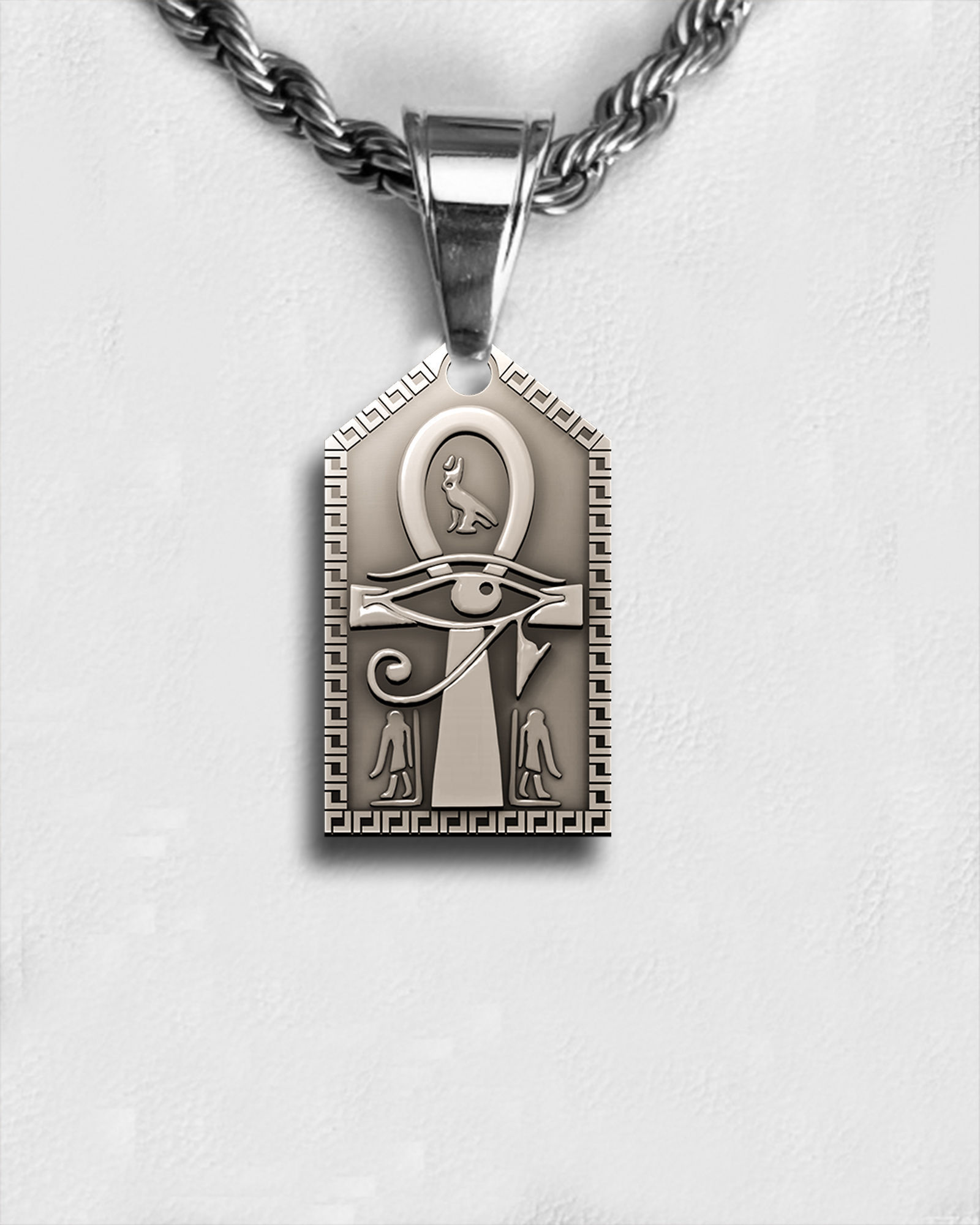 Ankh Cross Pendant Ancient Necklaces Pharaonic Egypt jewelry 3D print model_1