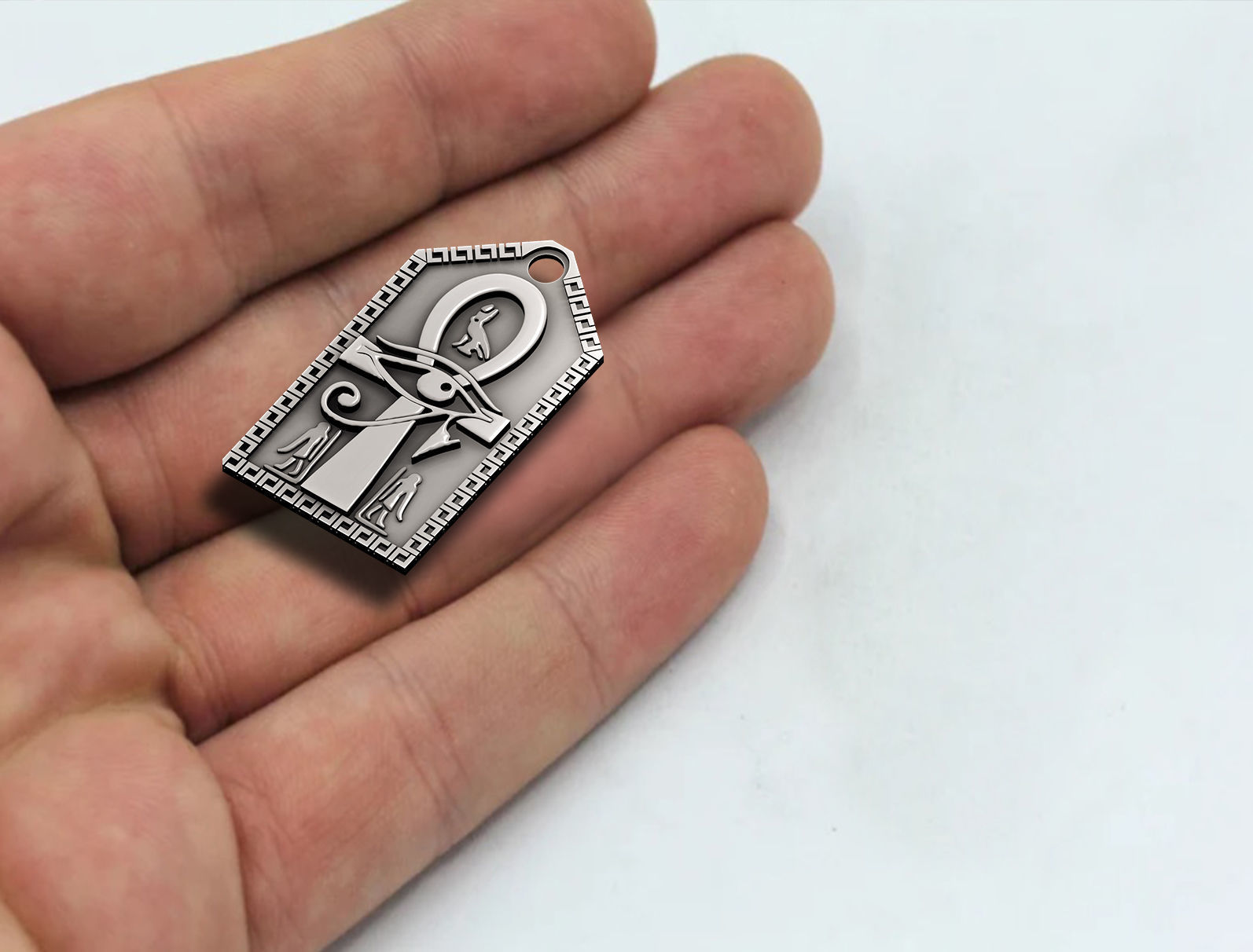 Ankh Cross Pendant Ancient Necklaces Pharaonic Egypt jewelry 3D print model_9