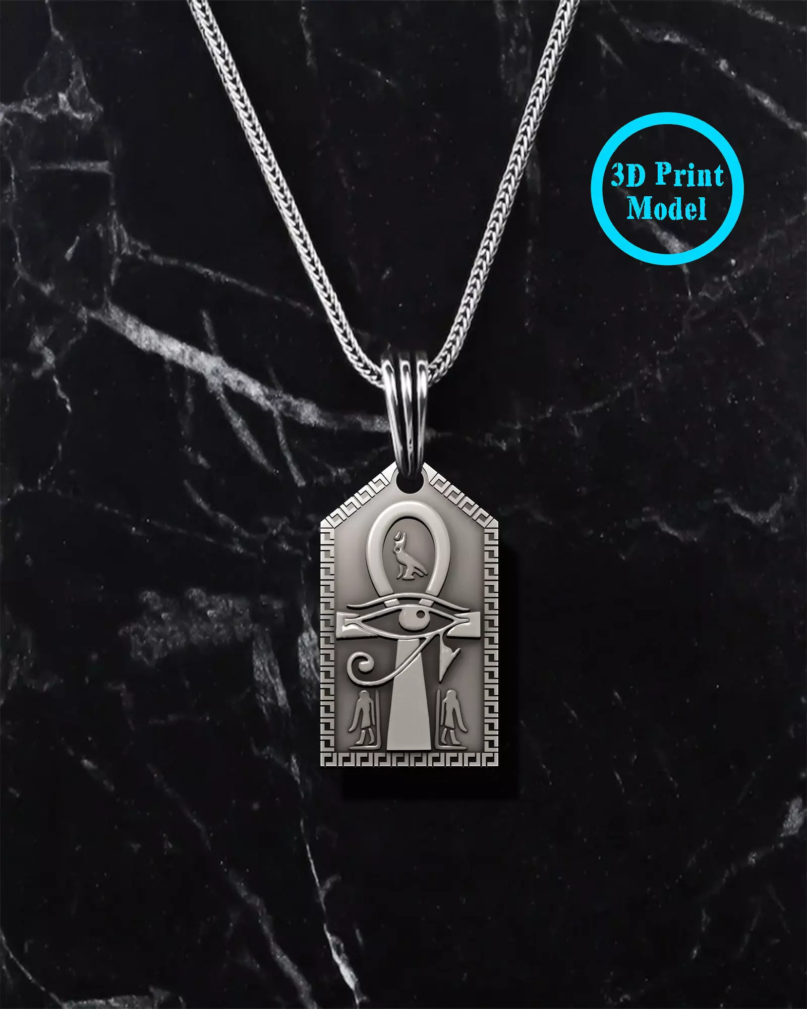 Ankh Cross Pendant Ancient Necklaces Pharaonic Egypt jewelry 3D print model_0
