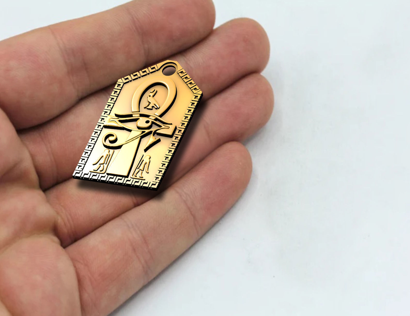 Ankh Cross Pendant Ancient Necklaces Pharaonic Egypt jewelry 3D print model_5