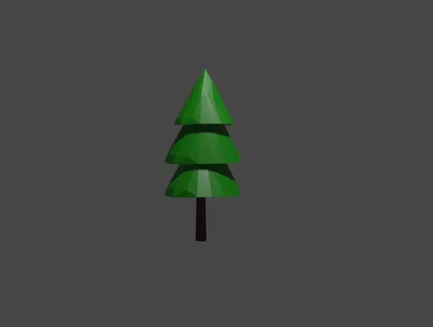 LowPolyTree Pack Free low-poly 3D model_0