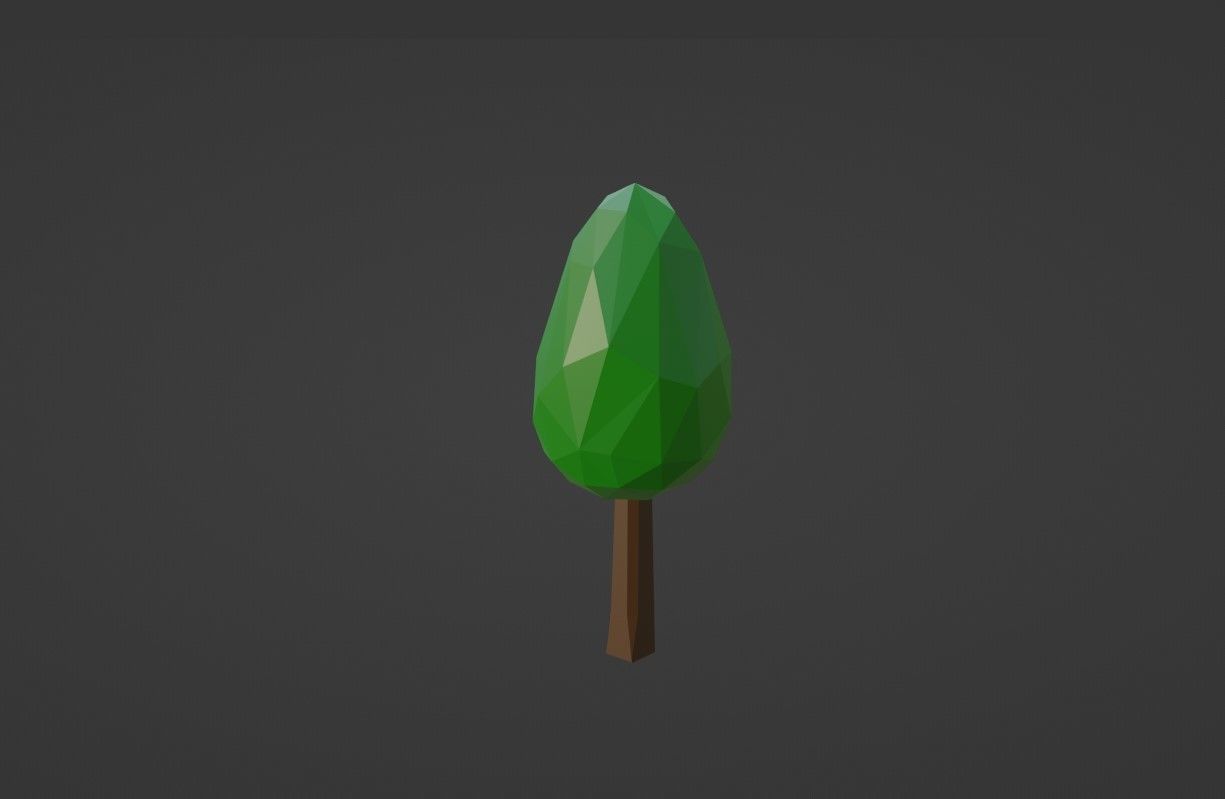 LowPolyTree Pack Free low-poly 3D model_3