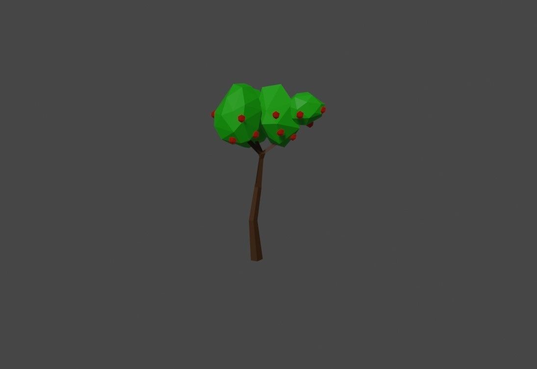 LowPolyTree Pack Free low-poly 3D model_2