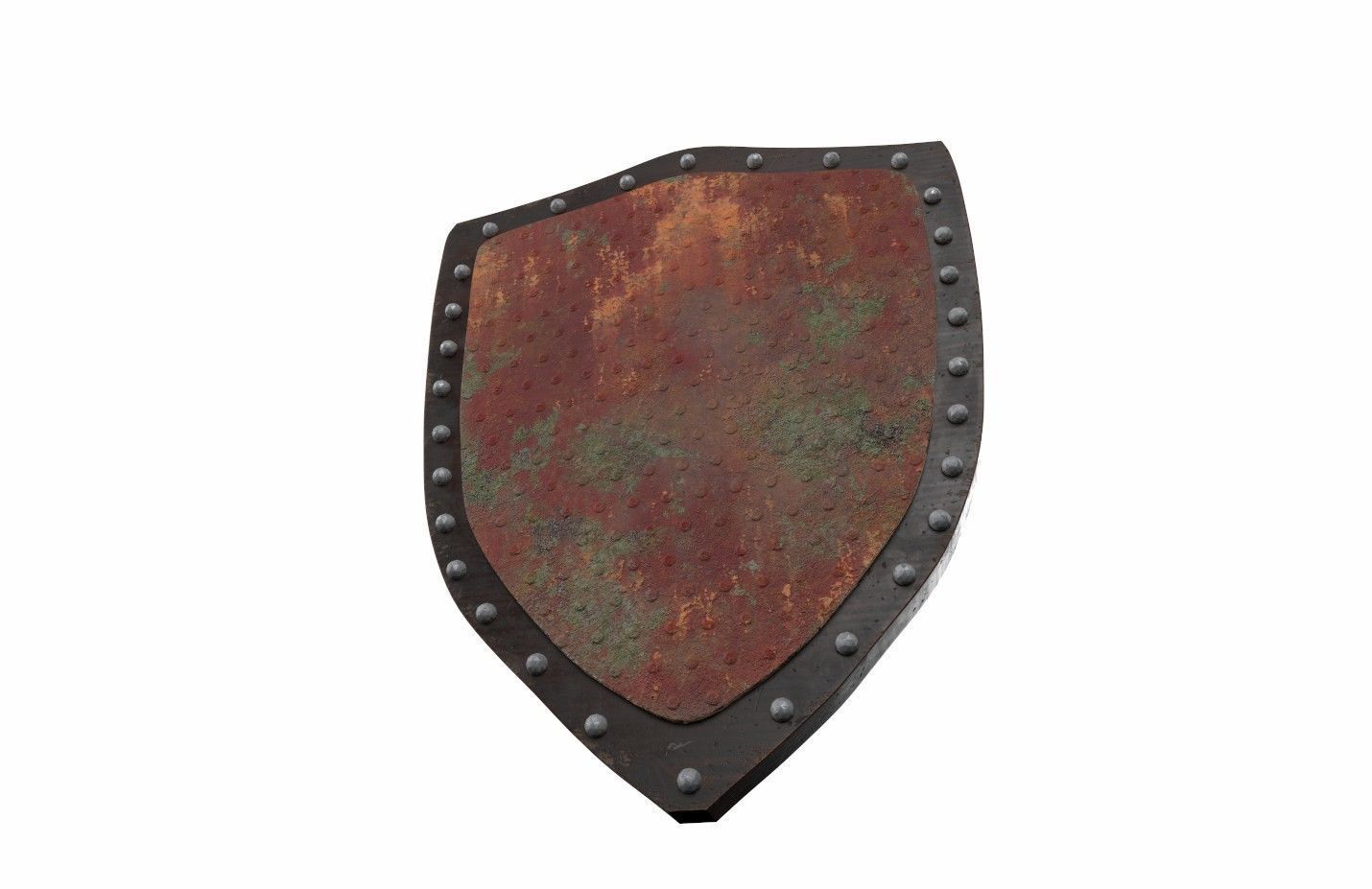 Crusader shield Low-poly 3D model_3