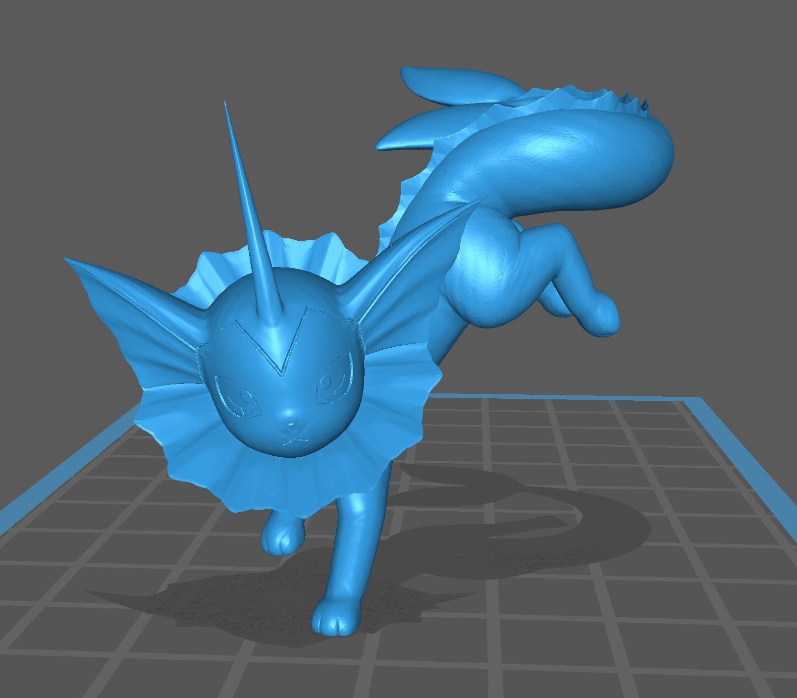 Vaporeon pokemon 3D print model 3D print model_9