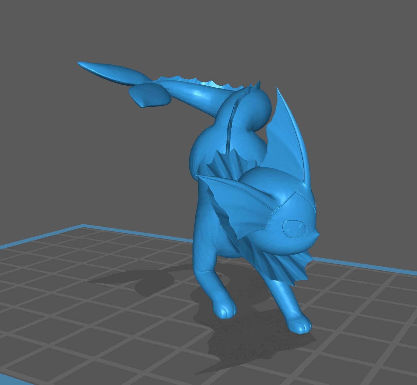 Vaporeon pokemon 3D print model 3D print model_12