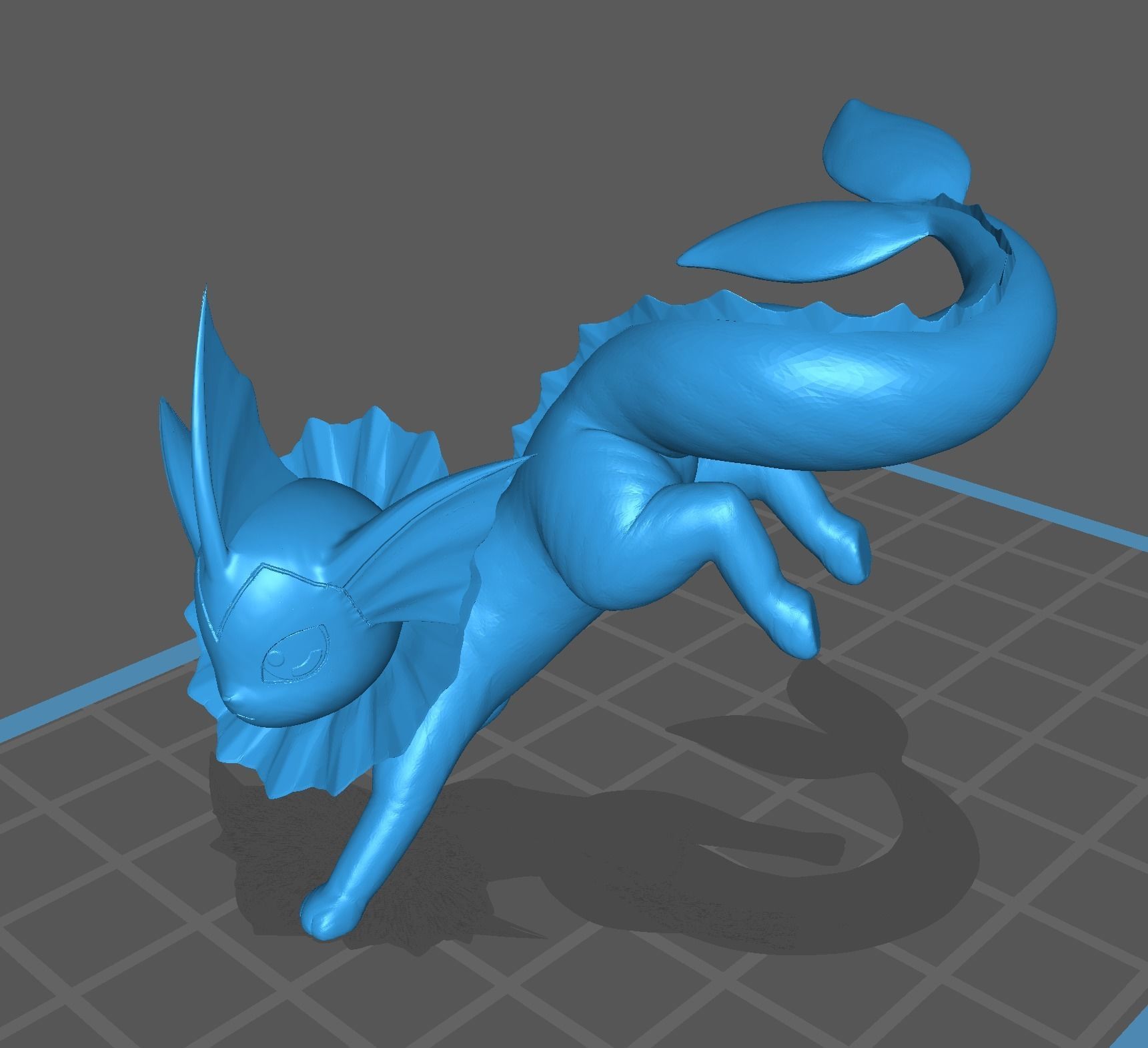 Vaporeon pokemon 3D print model 3D print model_10