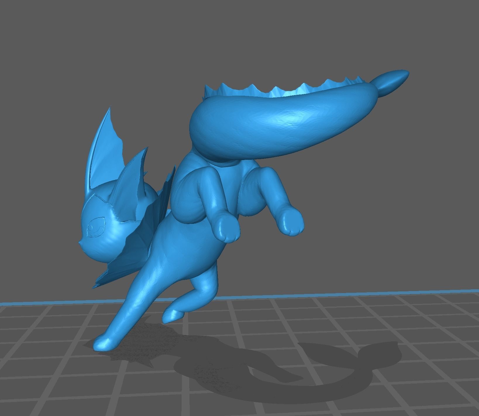 Vaporeon pokemon 3D print model 3D print model_17