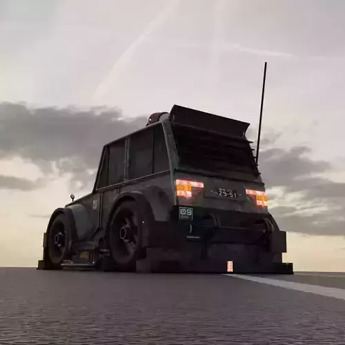 Blender Car Sci-fi modded