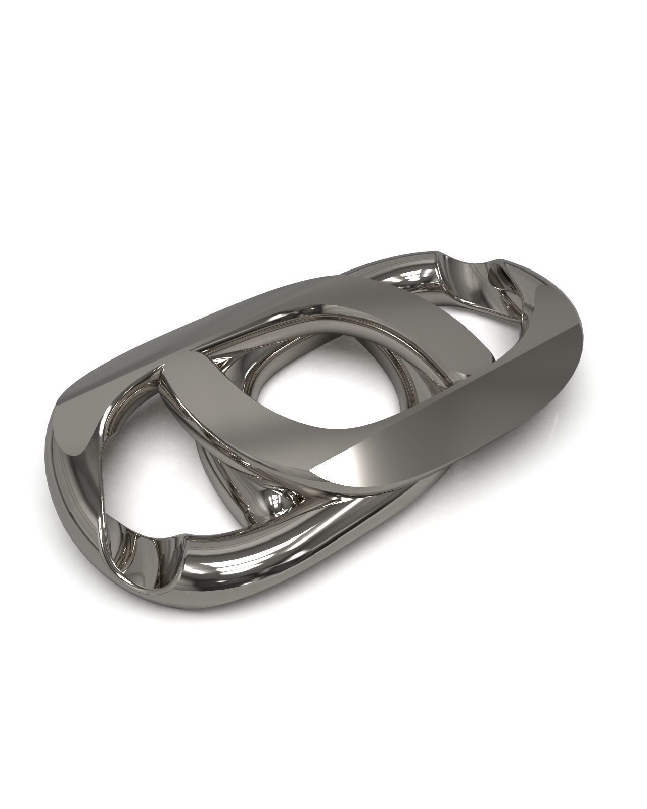 Necklace chain link 3D print model_2