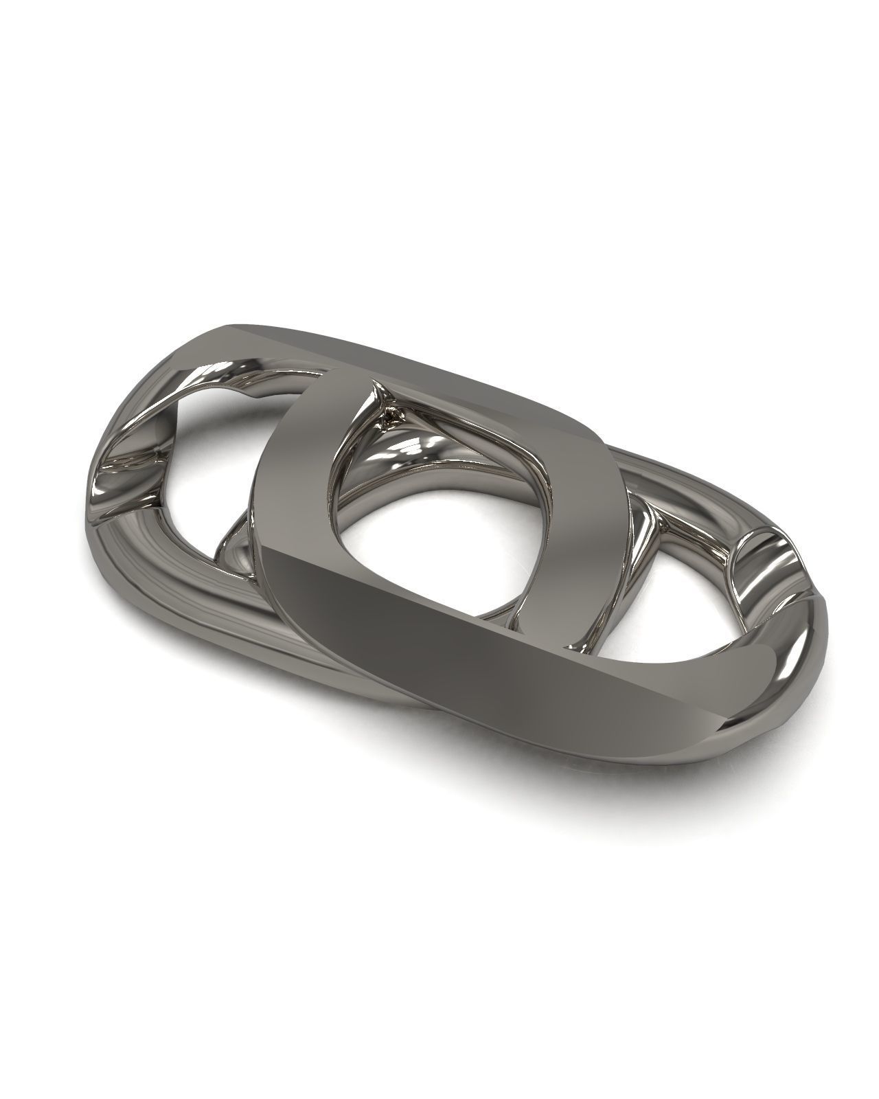 Necklace chain link 3D print model_1