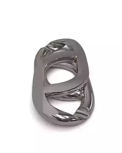 Necklace chain link 3D print model
