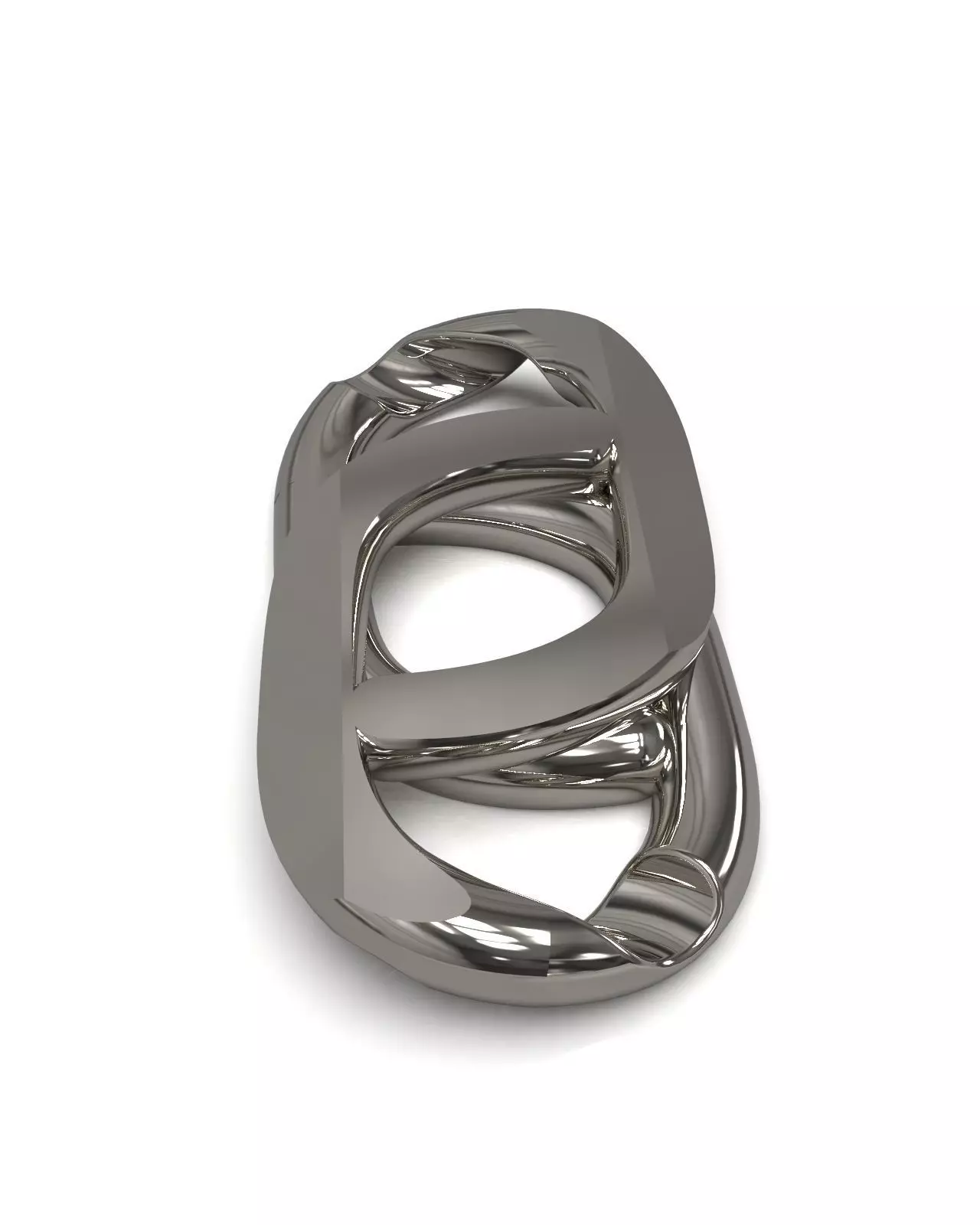 Necklace chain link 3D print model_0