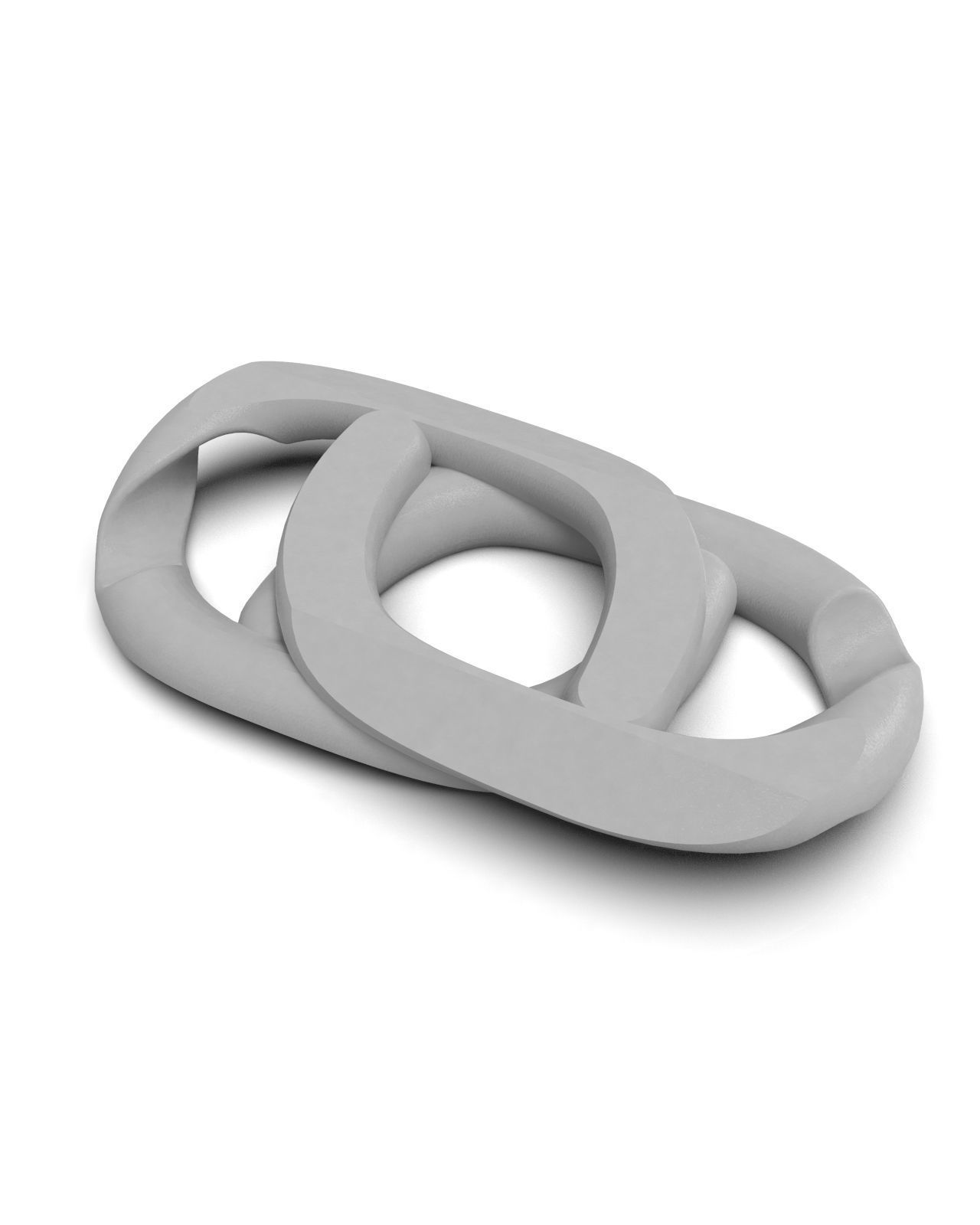 Necklace chain link 3D print model_8