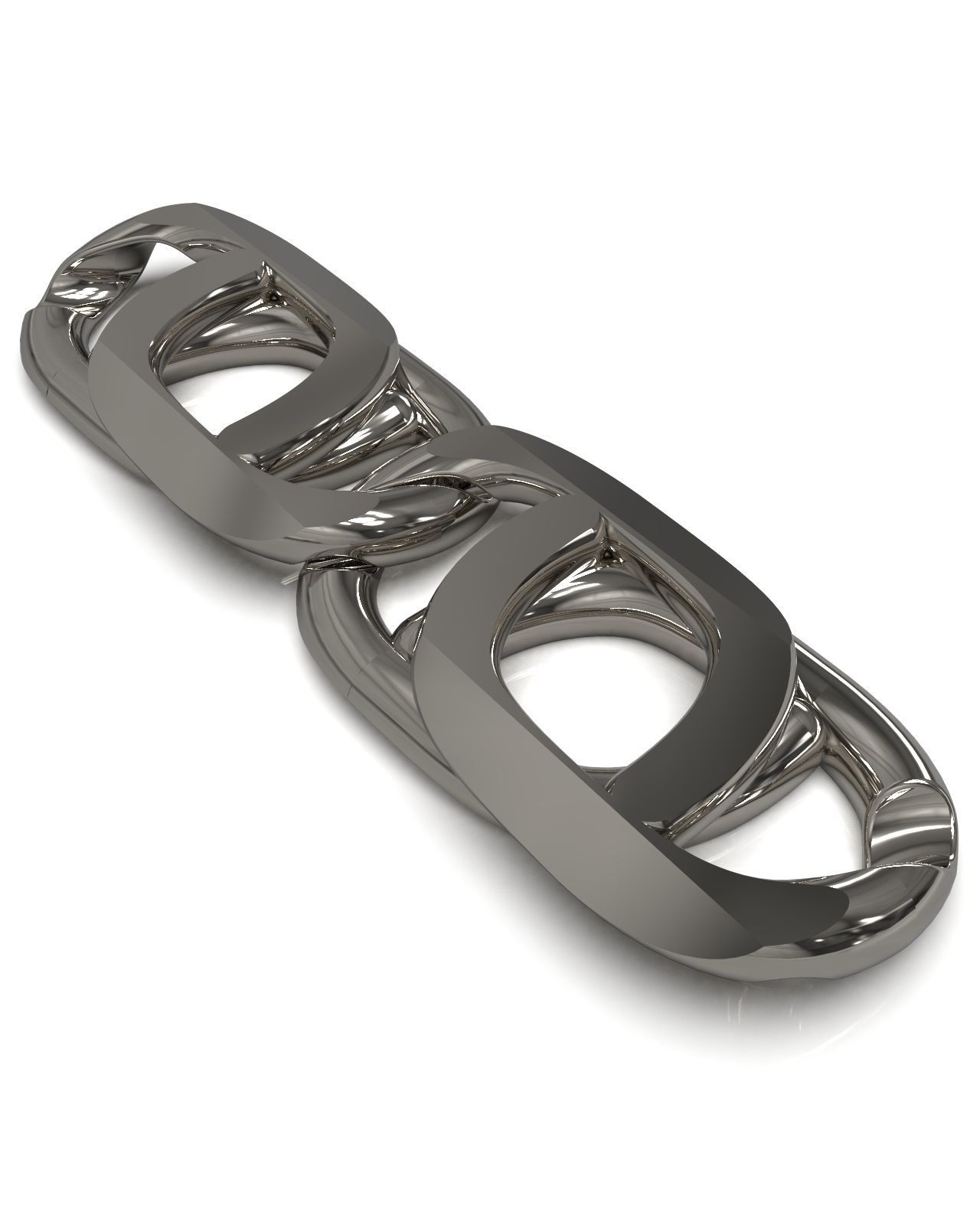 Necklace chain link 3D print model_13