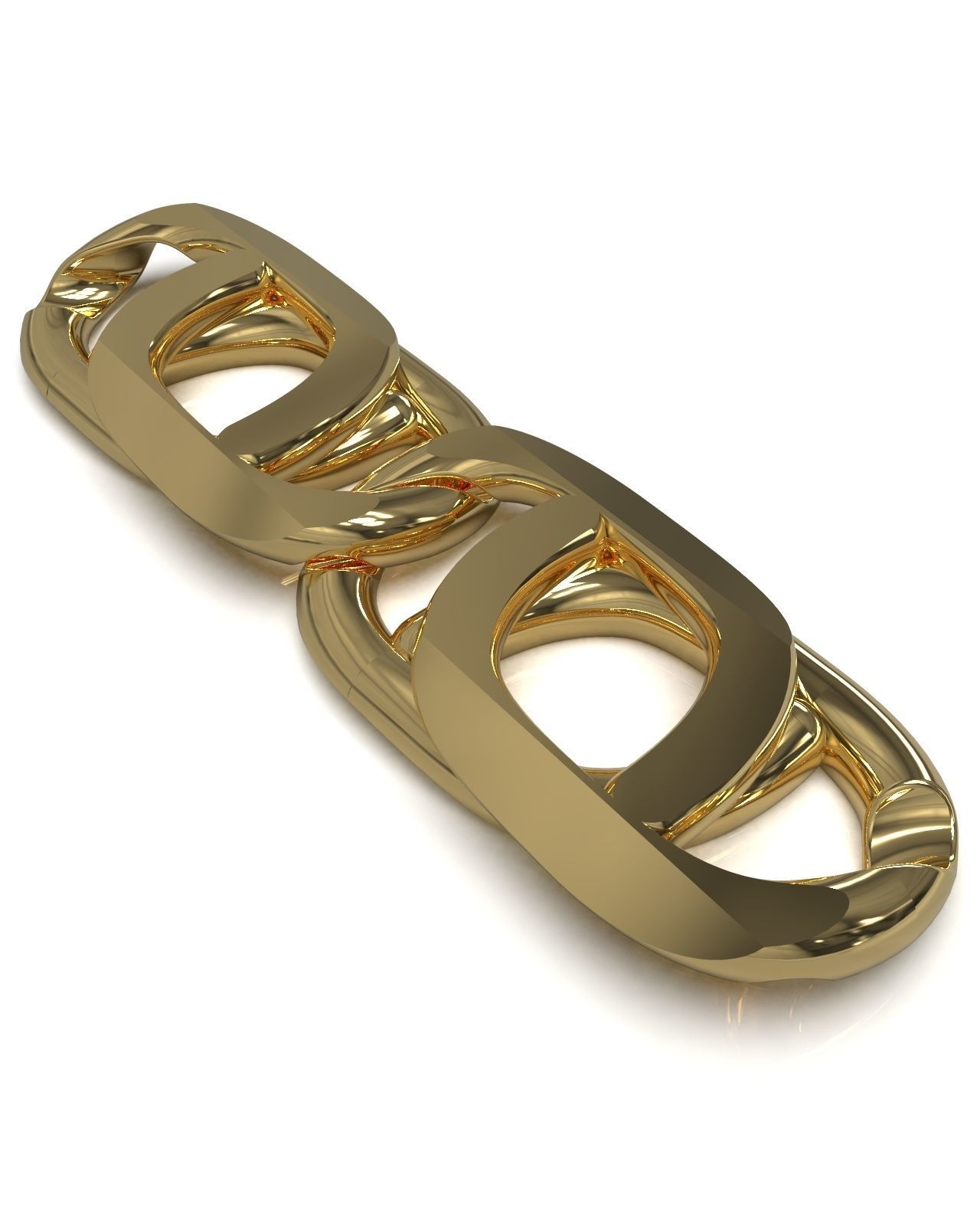 Necklace chain link 3D print model_12