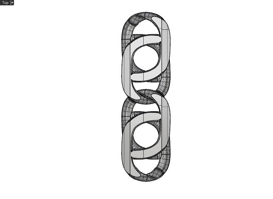 Necklace chain link 3D print model_15