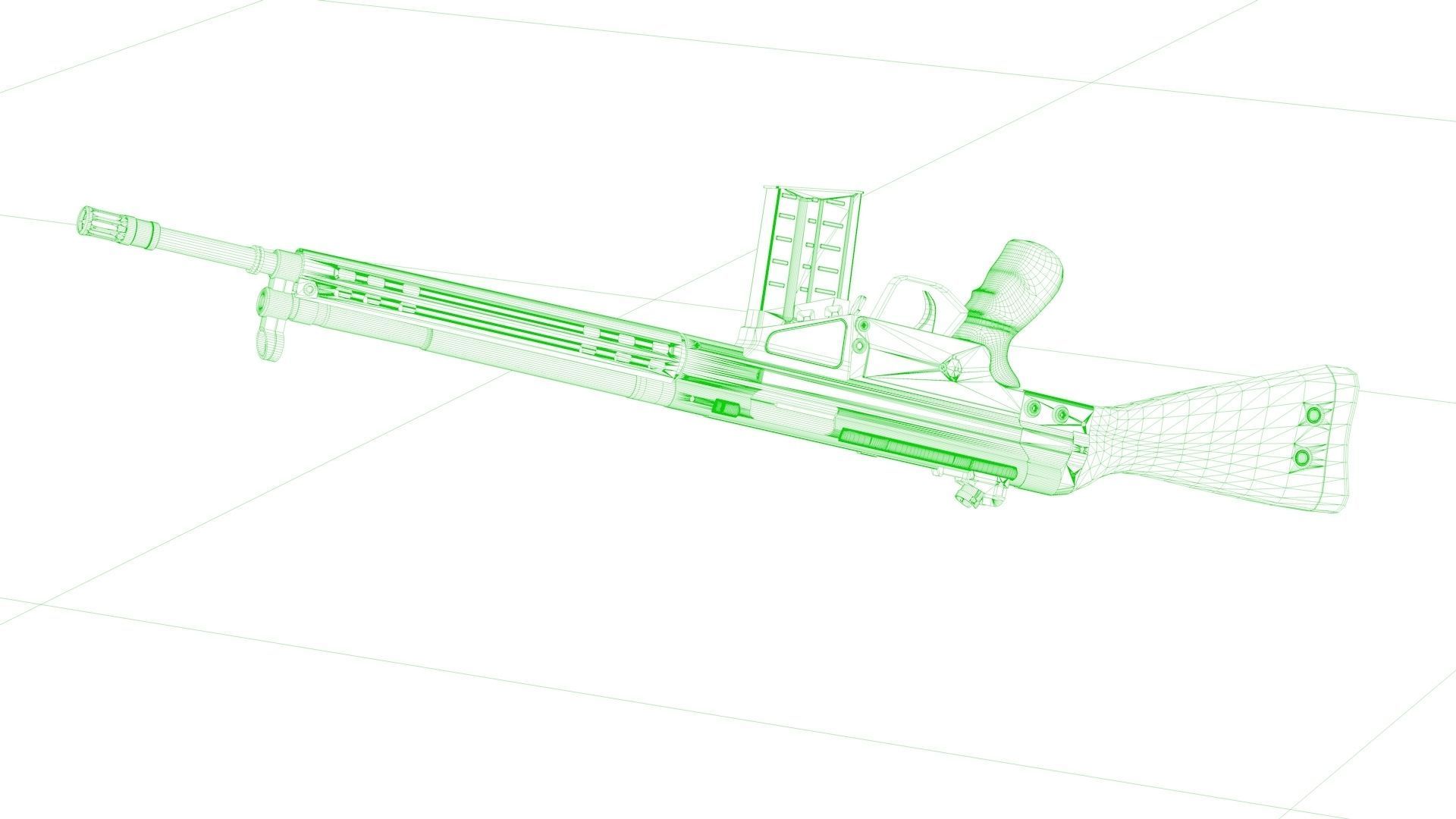 G3 Rifle 3D model 3D model_8