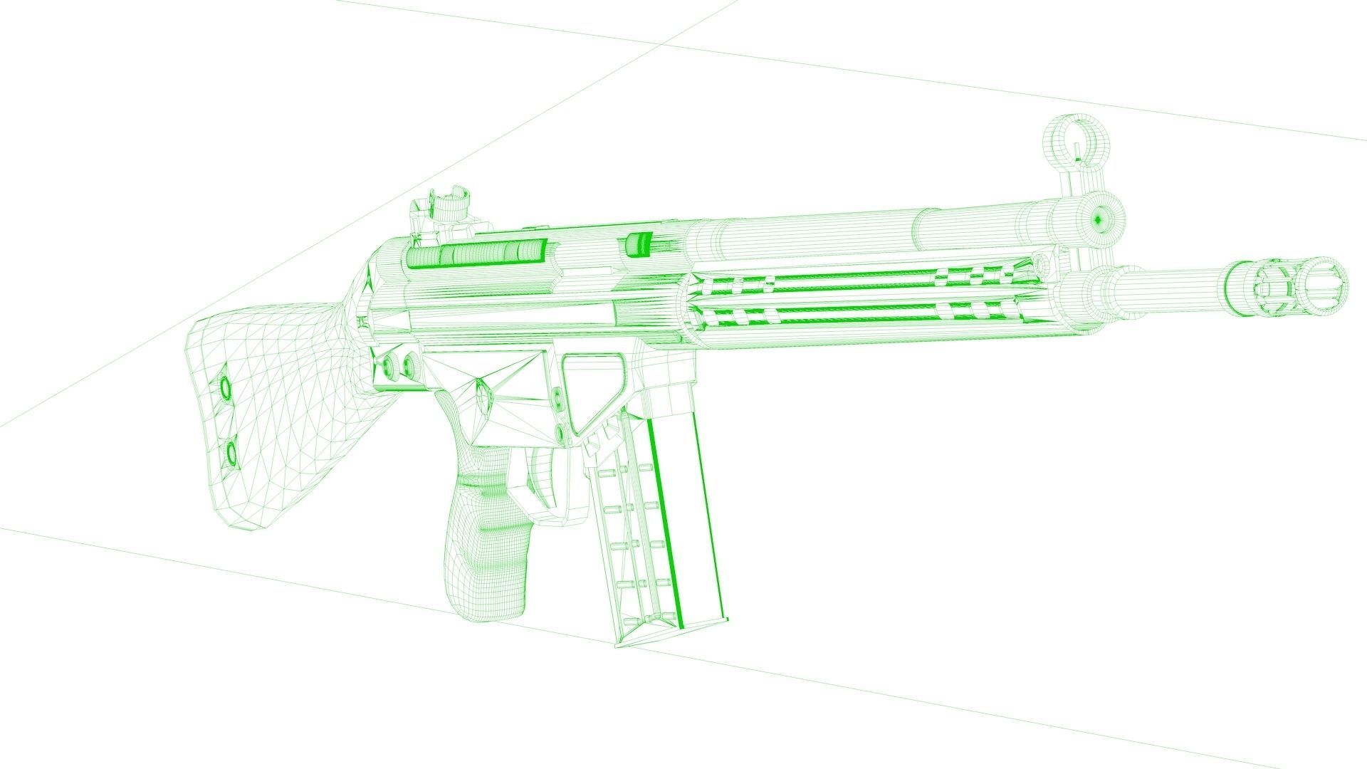 G3 Rifle 3D model 3D model_9