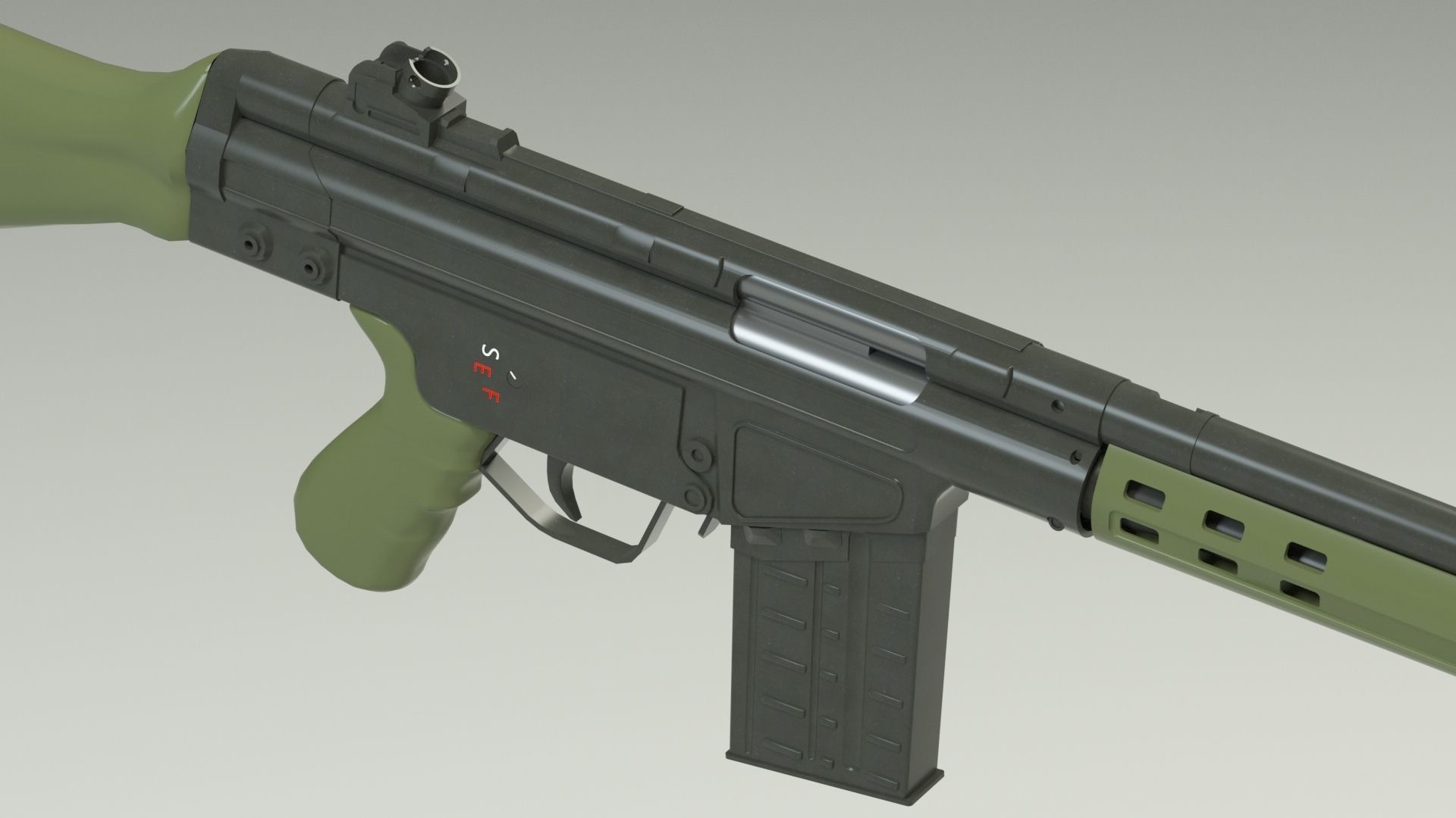 G3 Rifle 3D model 3D model_5