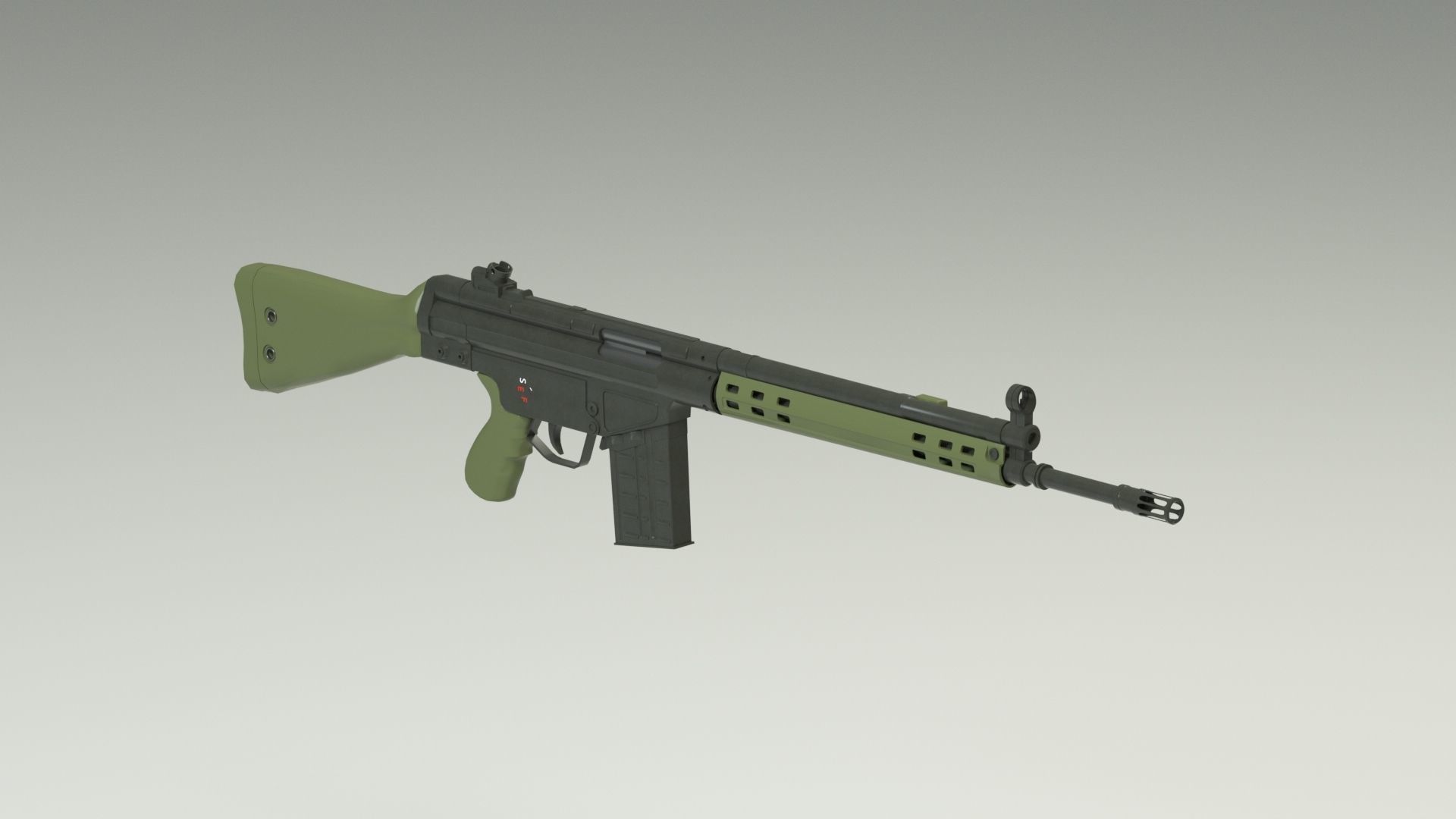 G3 Rifle 3D model 3D model_3