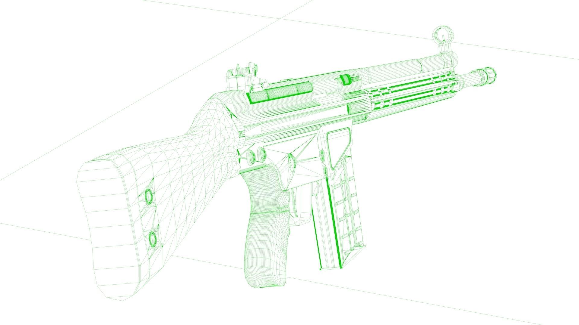 G3 Rifle 3D model 3D model_10