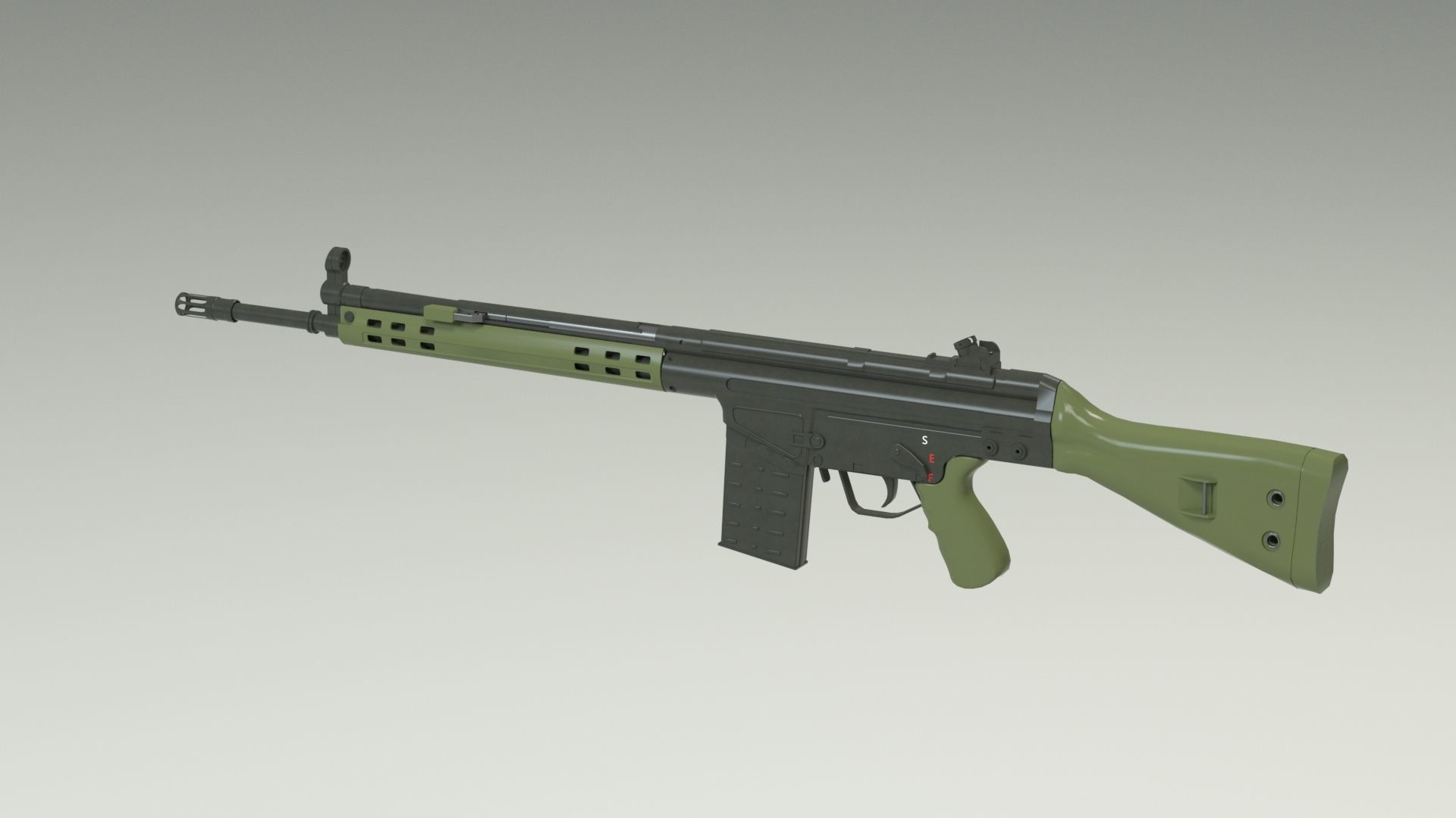 G3 Rifle 3D model 3D model_1