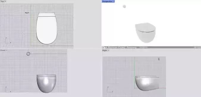 Stainless Steel Toilet with Flush Button