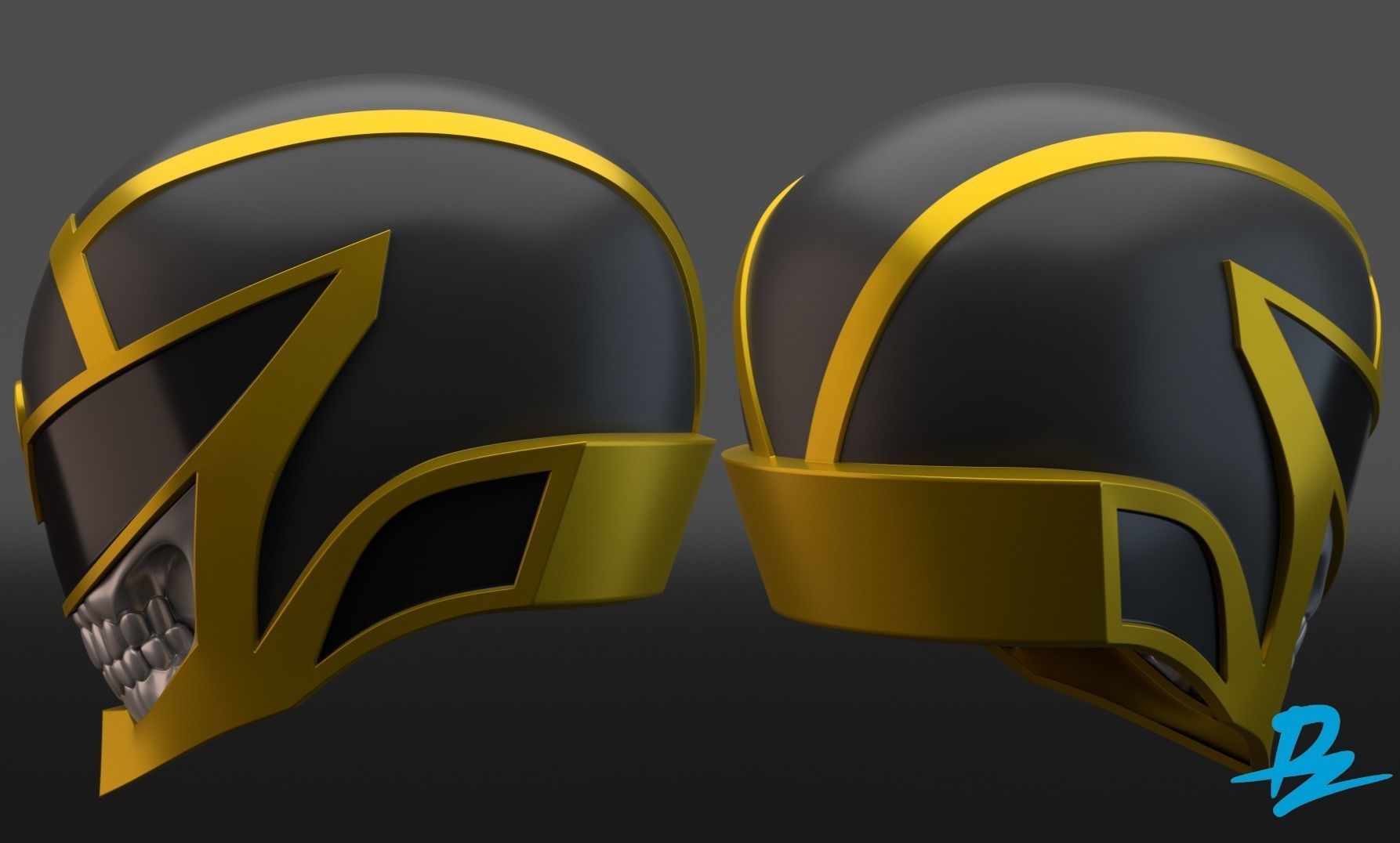 Death Ranger helmet 3D print model_1