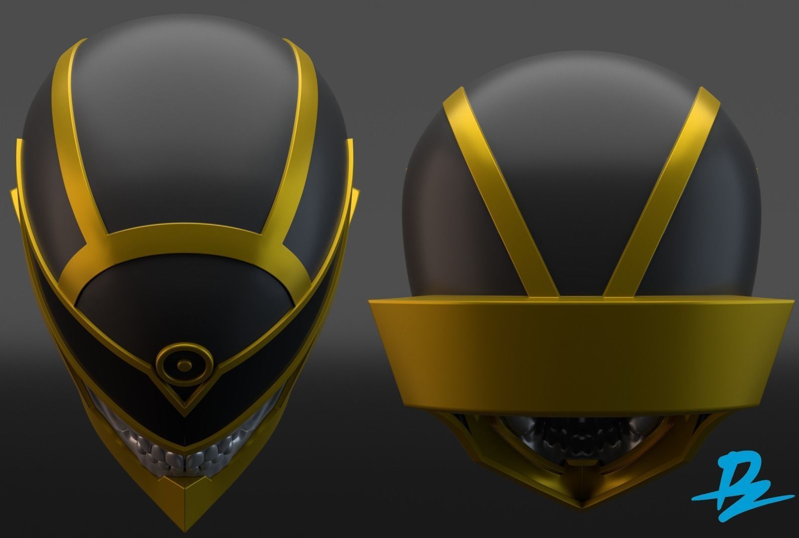 Death Ranger helmet 3D print model_2