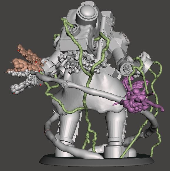 Lancer-Harrison Armory Iskandar 28mm scale miniature 3D print model_2