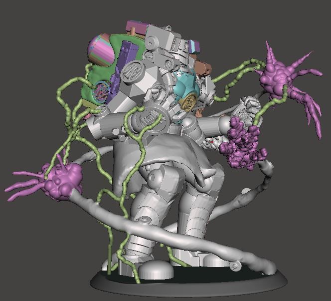 Lancer-Harrison Armory Iskandar 28mm scale miniature 3D print model_3