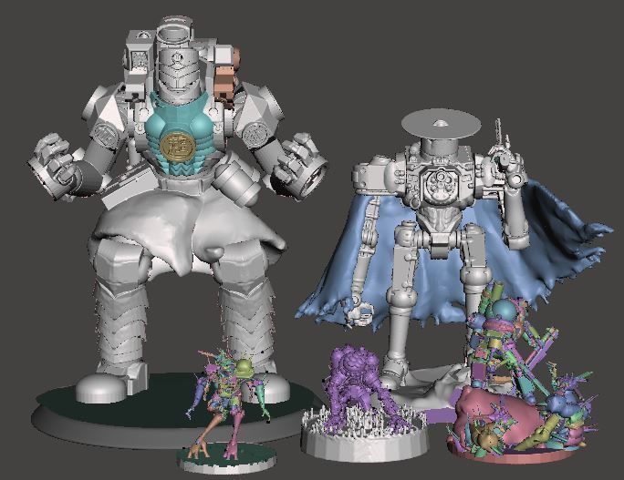 Lancer-Harrison Armory Iskandar 28mm scale miniature 3D print model_4