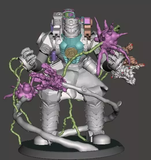 Lancer-Harrison Armory Iskandar 28mm scale miniature 3D print model_0