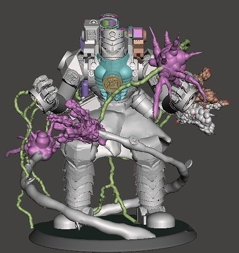 Lancer-Harrison Armory Iskandar 28mm scale miniature 3D print model