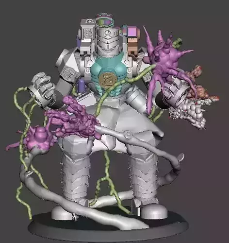 Lancer-Harrison Armory Iskandar 28mm scale miniature 3D print model