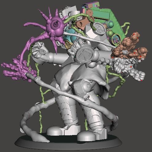 Lancer-Harrison Armory Iskandar 28mm scale miniature 3D print model_1