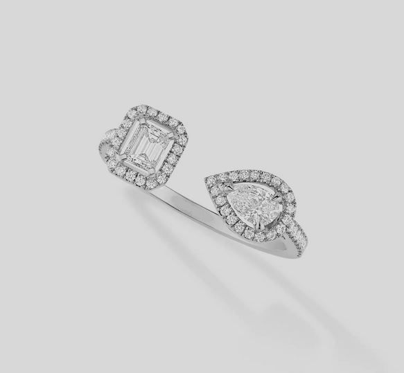 diamonds ring 3D print model_5