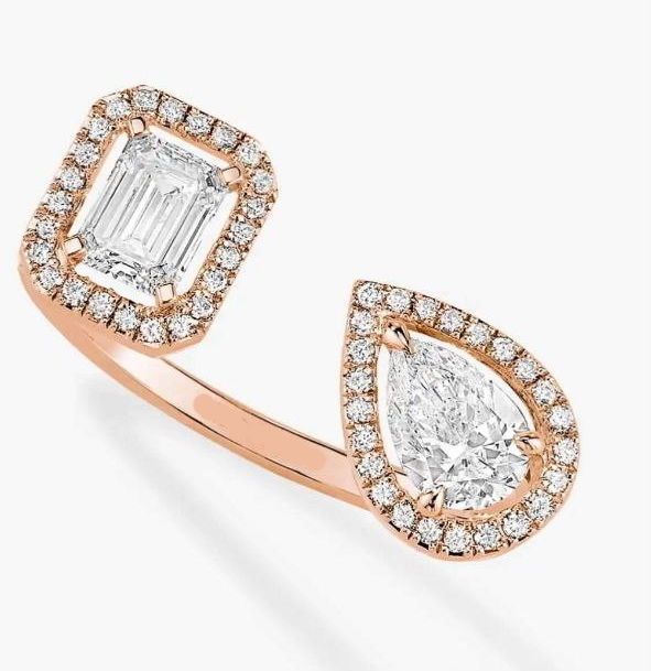 diamonds ring 3D print model_4