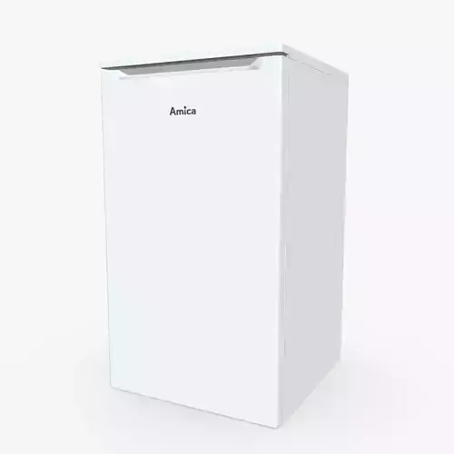 Fridge Amica FM1044 White 3D Model Low-poly 3D model